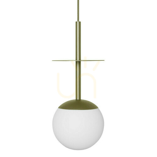 Check PLAAT A olive green ceiling pendant lamp