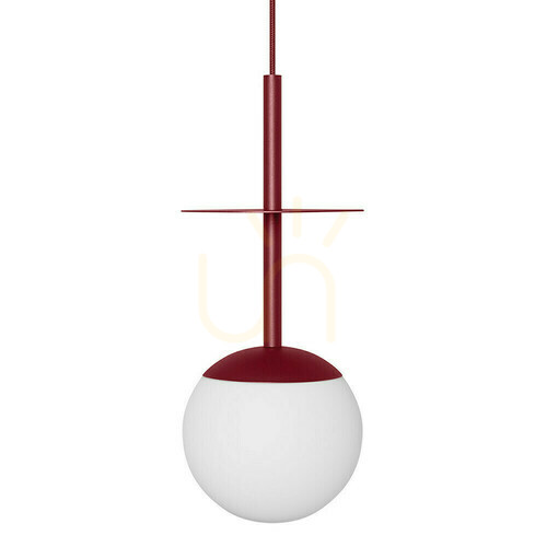 Check PLAAT A burgundy ceiling pendant lamp