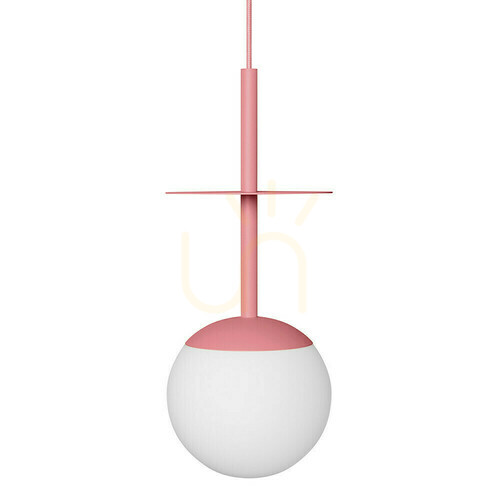 Check PLAAT A pink ceiling pendant lamp