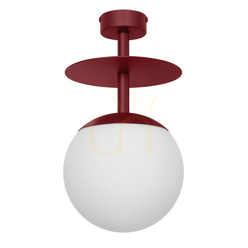 Check PLAAT B burgundy ceiling lamp / plafond