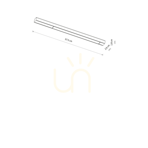 Check Nowodvorski LINE LED 12W 3000K Linear Track Light for UT-LVM System 11307