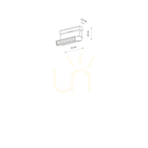 UT-LVM FOCUS OUT LED 6W 11337 Nowodvorski Spotlight For Busbars small 6
