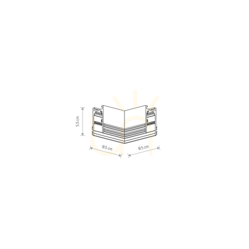 Check LVM CORNER 11622 Nowodvorski Flush-Mounted Connector for Busbars