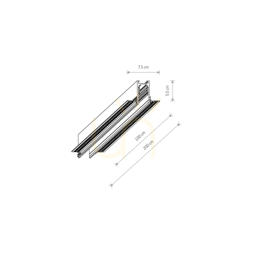 Check LVM RECESSED TRACK 2M Lighting Rail 11625 Nowodvorski