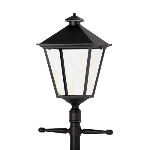 Check Norlys LONDON BIG 4125BL LED Garden Lantern Post, Black, Telescopic Pole 120–220 cm, 17.5 W, 4000 K