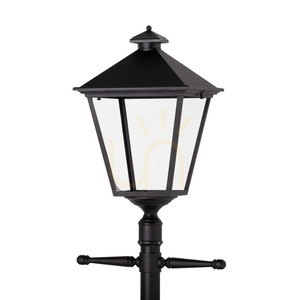 Norlys LONDON BIG 4125BL LED Garden Lantern Post, Black, Telescopic Pole 120–220 cm, 17.5 W, 4000 K small 2