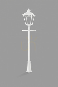 Garden / park lantern IP54 LONDON BIG 4125WH LED 17.5W 4000K white - premium NORLYS small 0