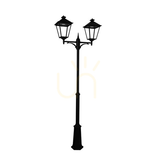 Check Garden / park lantern IP54 LONDON BIG 4128BL black LED 2x9.5W 3000K - premium NORLYS