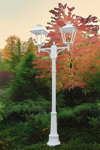 Garden / park lantern IP54 LONDON BIG 41248WH LED 2x9.5W 3000K white - premium NORLYS small 2