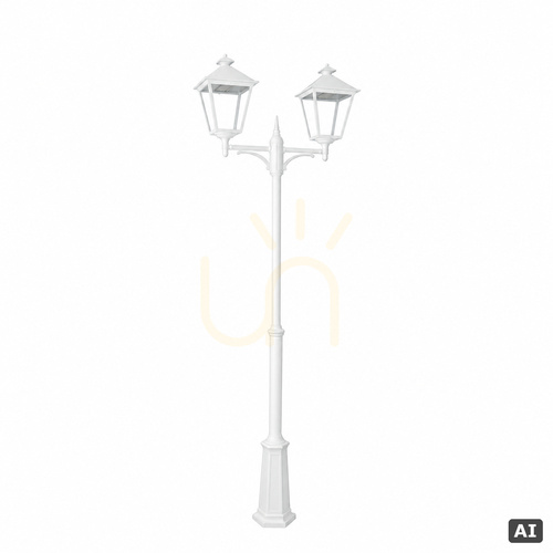 Check Garden / park lantern IP54 LONDON BIG 4131WH LED 2x13.4W 4000K white - premium NORLYS