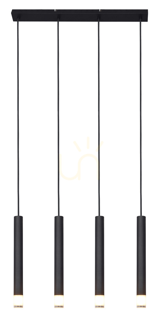 Pendant lamp Zuma Line VELIC P241125804BL black 4xG9