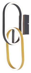 Zuma Line RAVON W241145502 gold and black LED wall light 12 W 43 cm small 0