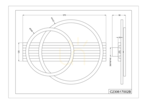 Ceiling light Zuma Line SERANA C230617002B gold 1xLED 1 Ceiling light Zuma Line SERANA C230617002B gold 1xLED small 1