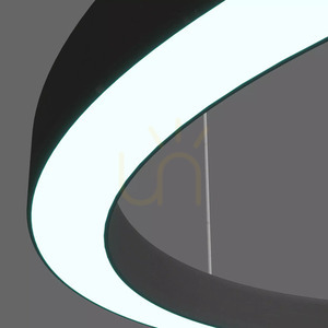 Aurum M Variable Color LED Chandelier Black PL0116-90-CCT-BK small 1