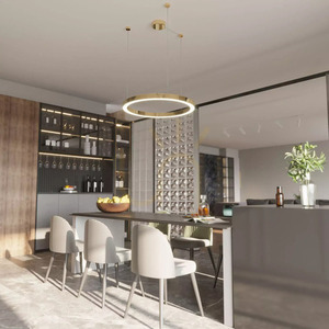 Aurum M Variable Light Color LED Chandelier Gold PL0116-90-CCT small 0