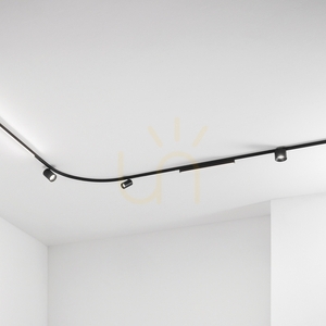 Surface Lighting Profile Ideallux Deva 2000mm Black Aluminum 332482 small 1