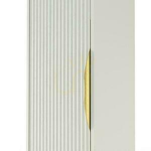 ANVERS Bathroom Cabinet White with Gold Handle small 3