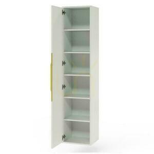 ANVERS Bathroom Cabinet White with Gold Handle small 5