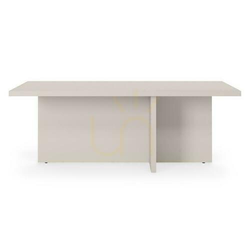 Check ASH Rectangular Coffee Table, Cashmere