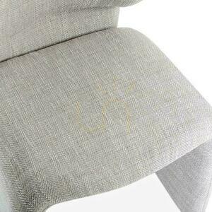 Set of 2 BIZZA Upholstered Chairs Beige and Gray small 7