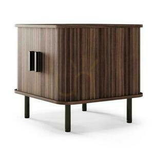 EPIQUE Nightstand Dark Walnut with Lamellas small 2