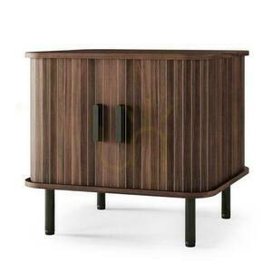 EPIQUE Nightstand Dark Walnut with Lamellas small 5
