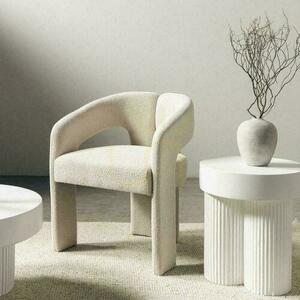 JOEL Upholstered Chair Beige small 1
