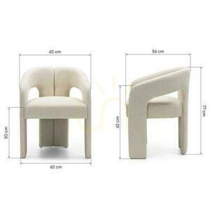 JOEL Upholstered Chair Beige small 7