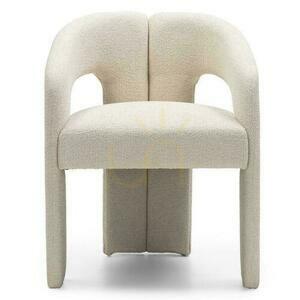 JOEL Upholstered Chair Beige small 0