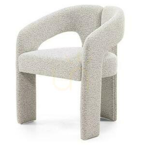 JOEL Upholstered Chair Gray-Brown small 2
