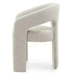 JOEL Upholstered Chair Gray-Brown small 4
