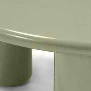 Coffee Table 80cm LECREL Green Olive with Gloss small 1