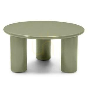 Coffee Table 80cm LECREL Green Olive with Gloss small 5