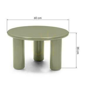 Coffee Table 60cm LECREL Green Olive with Gloss small 4