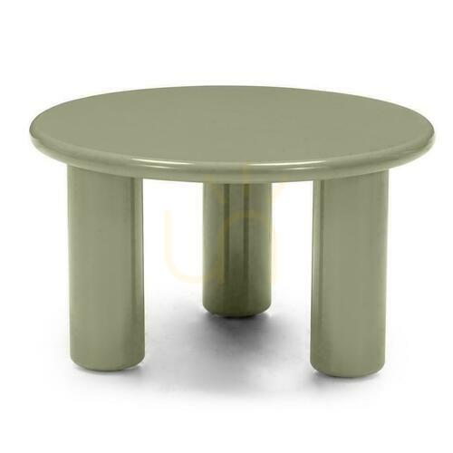 Check Coffee Table 60cm LECREL Green Olive with Gloss