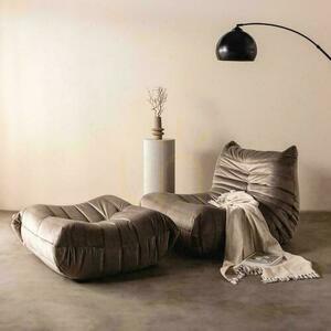 LIBELLULE Armchair Green-Grey Velvet small 1