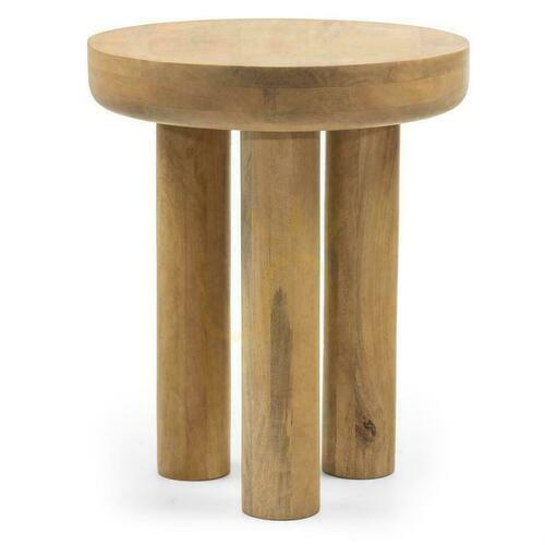 Check Side Table 50 cm LUNGO Mangrove Wood
