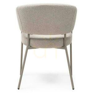 Set of 2 MALUA Upholstered Chairs Beige Boucle small 3