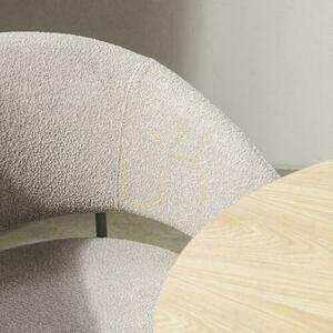 Set of 2 MALUA Upholstered Chairs Beige Boucle small 4