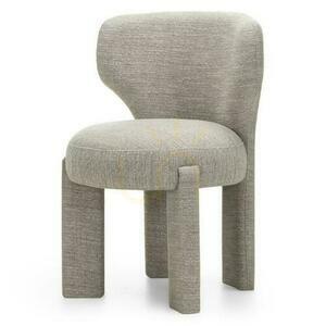 Set of 2 MALI Upholstered Chairs Beige small 1