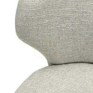 Set of 2 MALI Upholstered Chairs Gray-Beige small 2