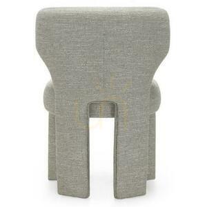 Set of 2 MALI Upholstered Chairs Gray-Beige small 4