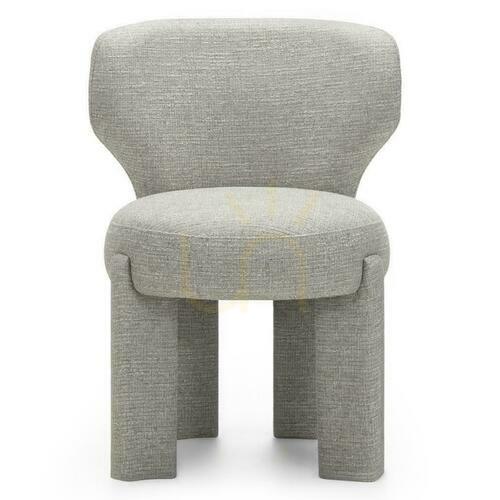 Check Set of 2 MALI Upholstered Chairs Gray-Beige