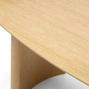Dining Table 200 cm MARIS Natural Oak Veneer small 7