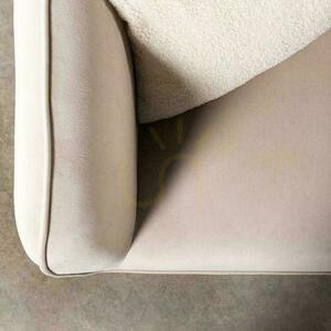 MAREL Swivel Chair Light Beige with Velvet small 6