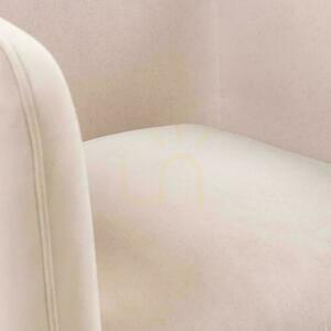 MAREL Swivel Chair Light Beige with Velvet small 7