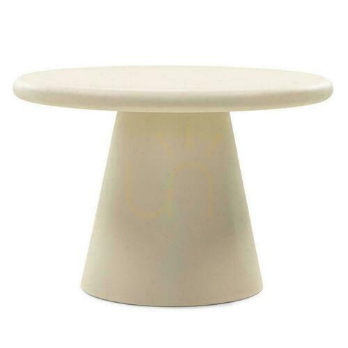 Check Coffee Table 60 cm MESTRE Beige with Microcement Coating
