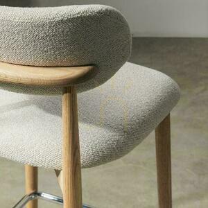 MIA Cream Hooker Set of 2 with Oak Legs small 1
