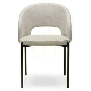 Set of 2 MORES Beige Chairs with Black Legs small 5