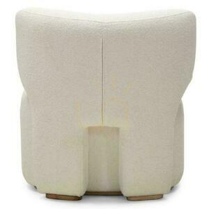 MORELA Upholstered Armchair White small 4